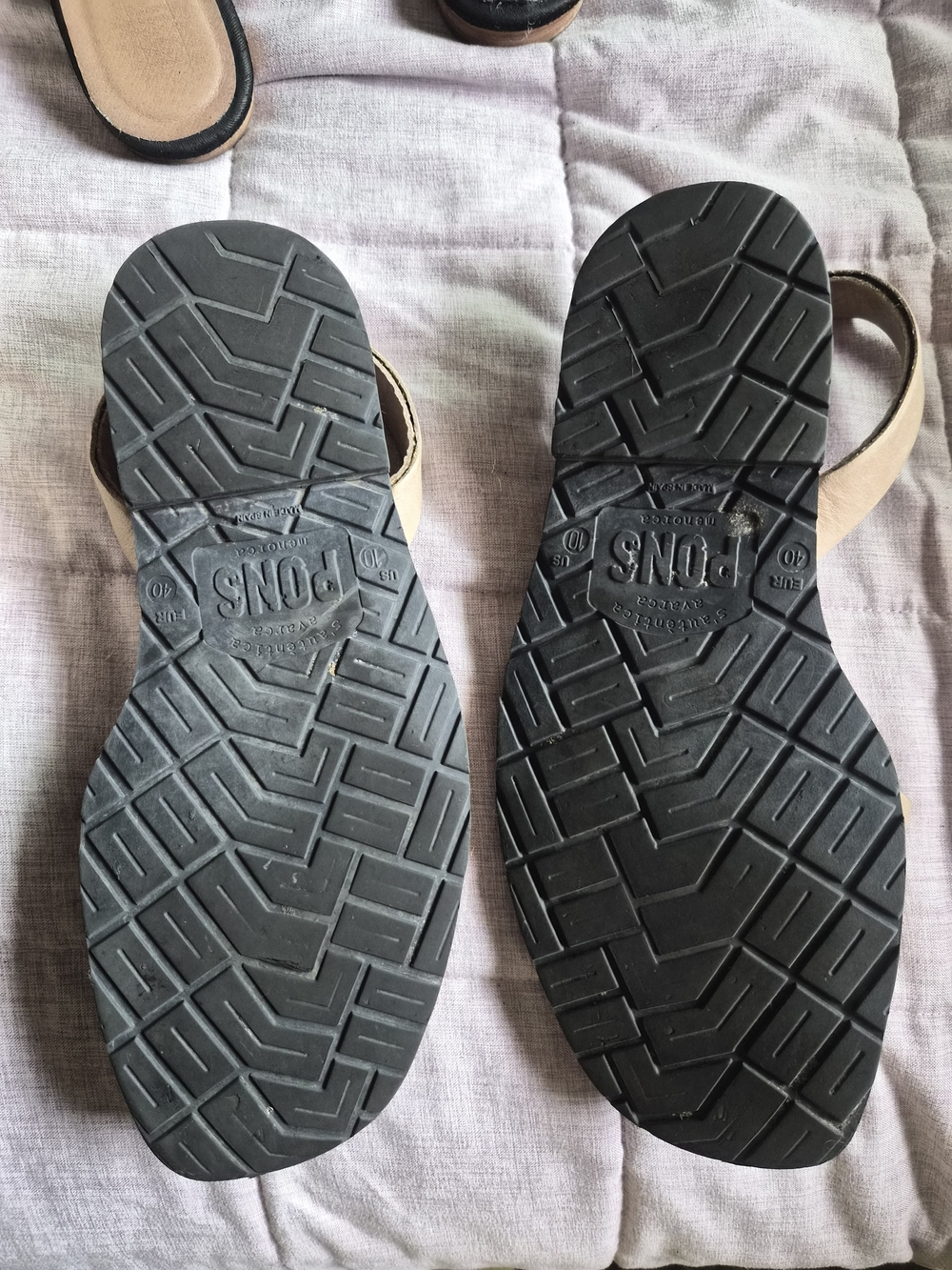 PONS Leather Avarca Sandals in Tan - Picture 4 of 4